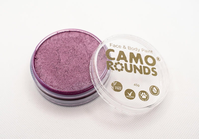 Camo Rounds® Face and Body Paint in Admire Color, Light Purple Shimmer