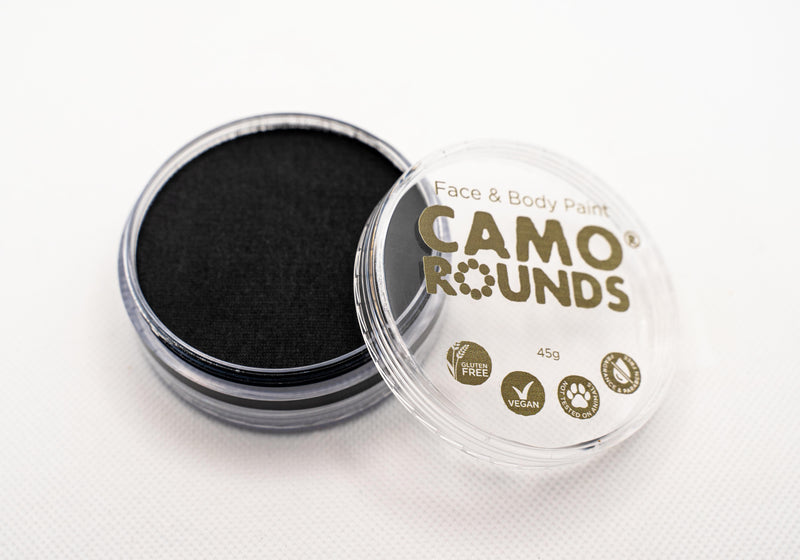 Camo Rounds® Face and Body Paint in Black Color