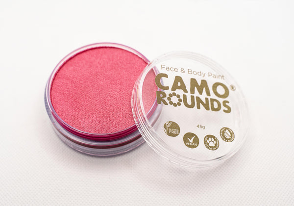 Camo Rounds® Face and Body Paint in Blushing Star Color, Flamingo Pink Shimmer