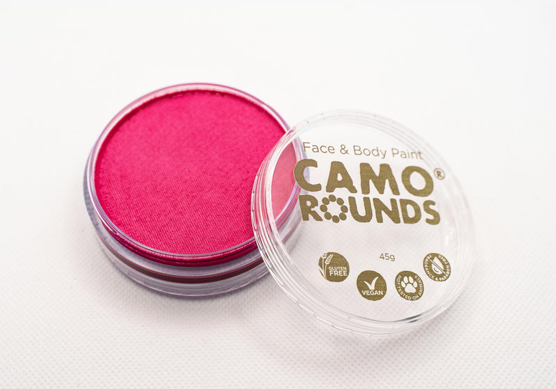 Camo Rounds® Face and Body Paint in Center Stage Color, Hot Pink Shimmer