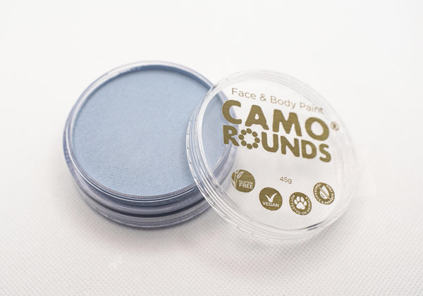 Camo Rounds® Face and Body Paint in Cloud Color, Periwinkle Gray