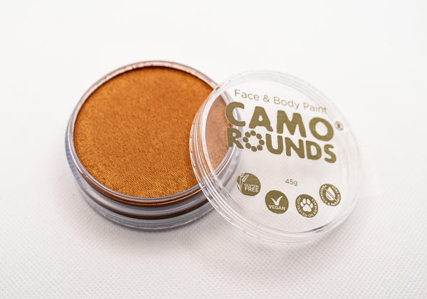 Camo Rounds® Face and Body Paint in Copper Color, Metallic