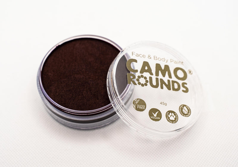 Camo Rounds® Face and Body Paint in Dirt Color, Seal Brown