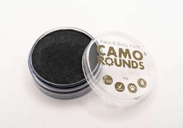 Camo Rounds® Face and Body Paint in Gratitude Color, Black Shimmer