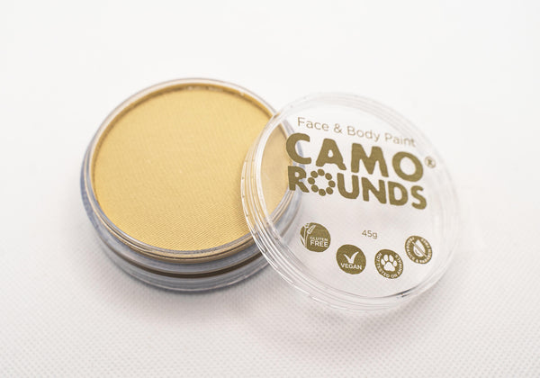 Camo Rounds® Face and Body Paint in Hollow Wood Color, Peach Yellow