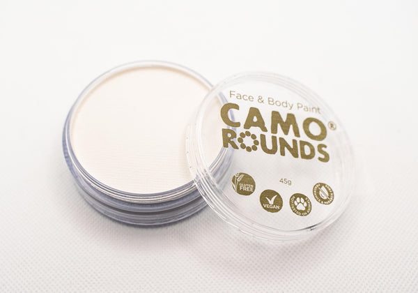 Camo Rounds® Face and Body Paint in Moon Color, White