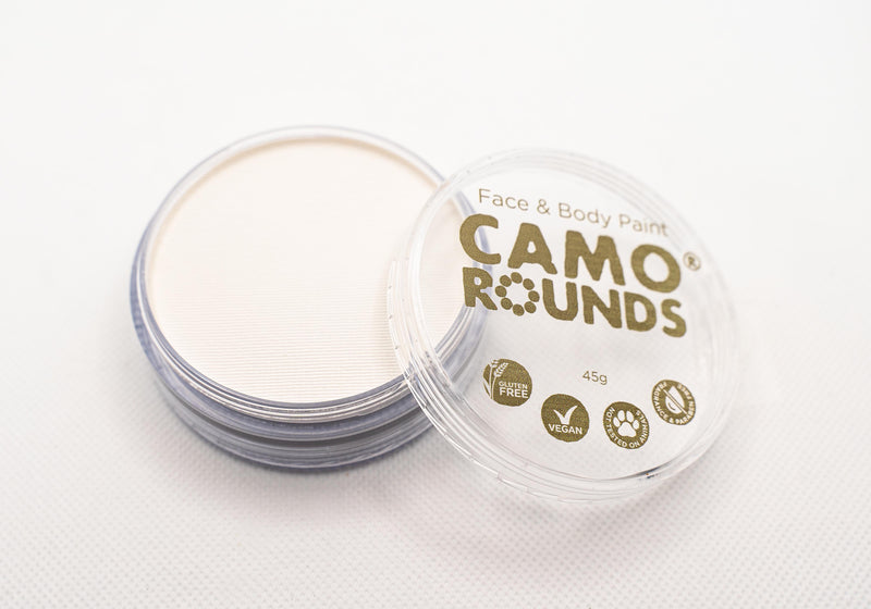 Camo Rounds® Face and Body Paint in Moon Color, White