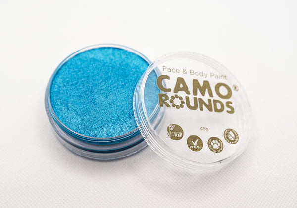 Camo Rounds® Face and Body Paint in Motivate Color,  Sky Blue Shimmer