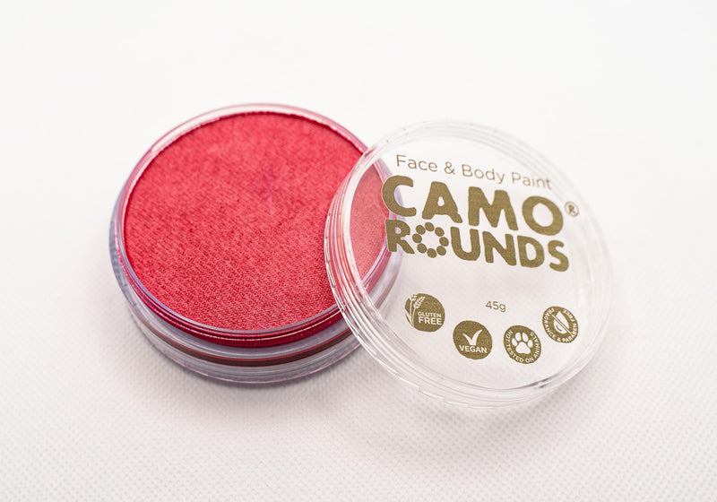 Camo Rounds® Face and Body Paint in Poise Color, Coral Pink Shimmer