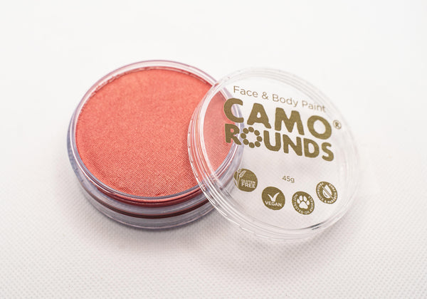 Camo Rounds® Face and Body Paint in Rose Gold Color, Metallic