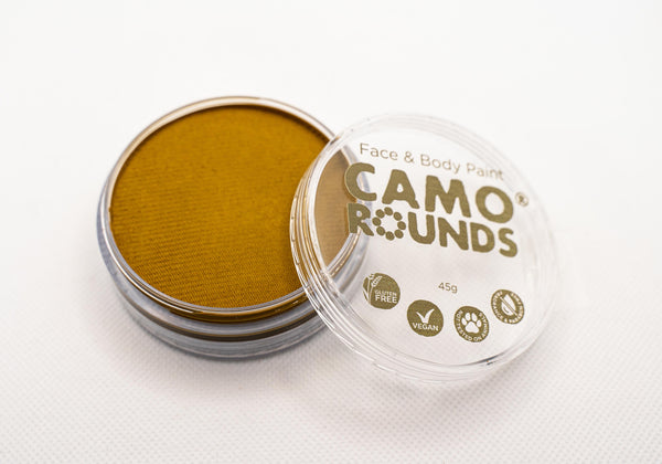 Camo Rounds® Face and Body Paint in Sand Dune Color, Bistre Brown