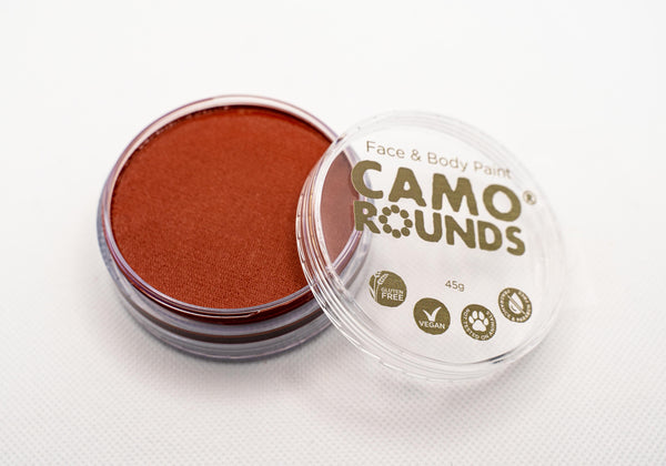 Camo Rounds® Face and Body Paint in Sports Burnt Orange Color