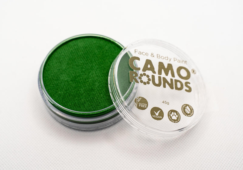 Camo Rounds® Face and Body Paint in Sports Green Color