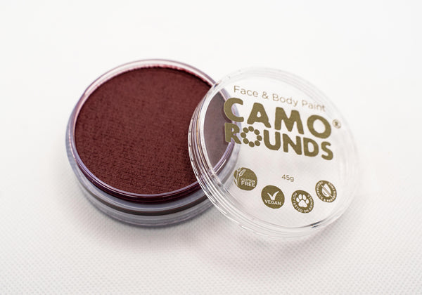 Camo Rounds® Face and Body Paint in Sports Maroon Color