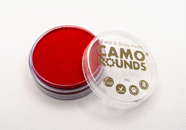 Camo Rounds® Face and Body Paint in Sports Red Color