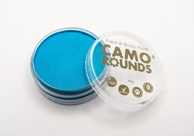 Camo Rounds® Face and Body Paint in Sports Teal Color