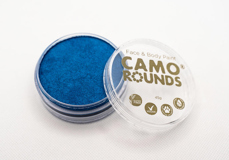 Camo Rounds® Face and Body Paint in Stars Above Color, Blue Shimmer