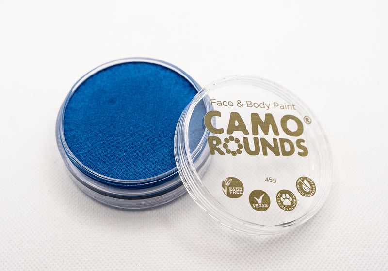 Camo Rounds® Face and Body Paint in Tranquility Color, Blue Shimmer